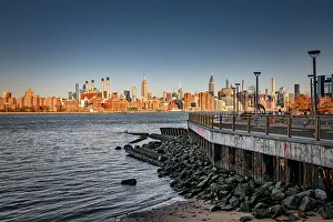 Pier Prints: New York City, Brooklyn, View of East River and New York City Skyline