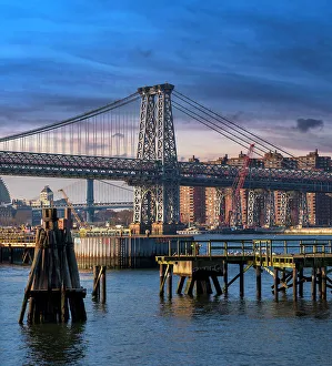 Pier Prints: New York City, Brooklyn, Williamsburg Bridge