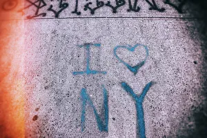 Wall Prints: New York City, I love New York Graffiti