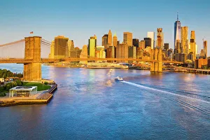 New York City, Lower Manhattan seen from Brooklyn