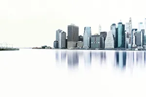 Water Front Prints: New York City, Lower Manhattan viewed from Brooklyn