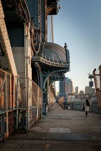 Walk Way Prints: New York City, Manhattan Bridge, Pedestrian Path