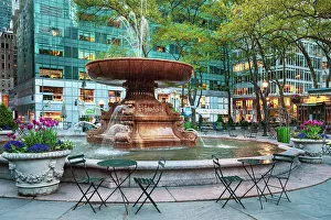 New York City, Manhattan, Bryant Park, Josephine Shaw Lowell Memorial Fountain