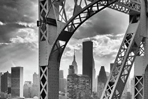 Iron Prints: New York City, Manhattan seen from the Queensboro Bridge