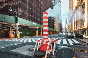 New York City, Manhattan, Steam Pipe on Madison Avenue