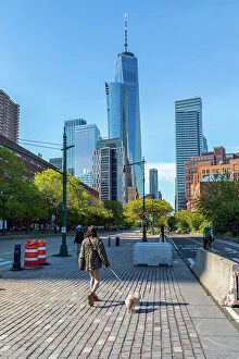 Images Dated 28th May 2021: New York City, Manhattan, Street Scene on West Street near Piers