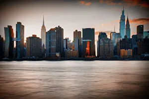Icon Prints: New York City, Midtown Manhattan skyline seen from Long Island City