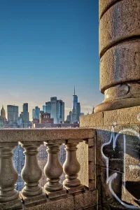 Freedom Tower Prints: New York City, View of Lower Manhattan from Manhattan Bridge