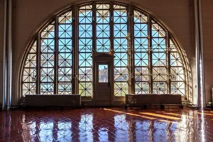 Light Prints: New York, Ellis Island, National Museum of Immigration, Registry Room. windows