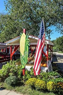 New York, Long Island, Fresh Farm Stand in Amagansett