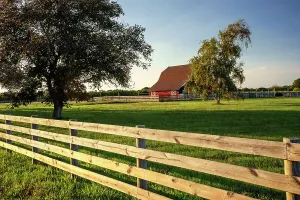 Blue Hour Prints: New York, Long Island, North Fork, Red barn house
