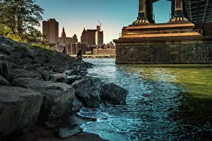 New York, New York City, Brooklyn Bridge Park, Manhattan Bridge