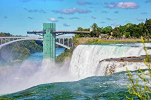 Falls Prints: New York, Niagara Falls, Rainbow Bridge