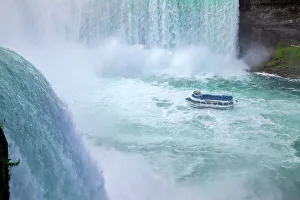 Sbs Travel 02 Prints: New York, Niagara Falls, Tourist Boat by Horseshoe Waterfall