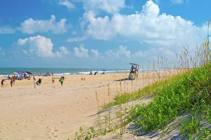 North Carolina, Outer Banks, Cape Hatteras National Seashore, beach scene