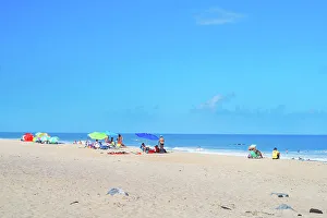 North Carolina, Outer Banks, Cape Hatteras National Seashore, beach scene