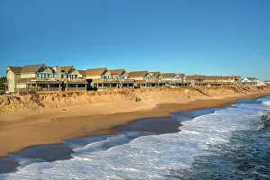 North Carolina, Outer Banks, Kitty Hawk, beach scene