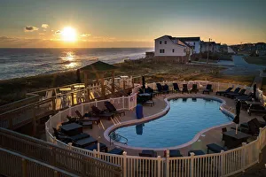 Laura Zeid Prints: North Carolina, Outer Banks, Ocean front in Kitty Hawk