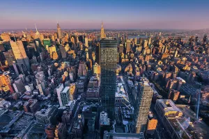 Rm302 Prints: NY, NYC, aerial view of midtown