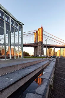 Rm302 Prints: NY, NYC, Brooklyn, Brooklyn Bridge Park, Jane's Carrousel and Brooklyn Bridge