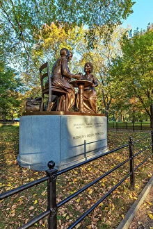 Images Dated 16th November 2021: NY, NYC, Central Park, Women's Rights Pioneers Monument