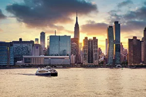 Mid Town Prints: NY, NYC, cityscape, viewed from Queens