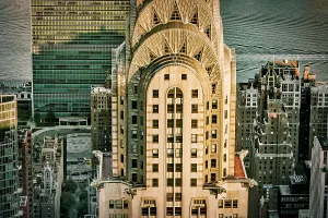 Rm302 Prints: NY, NYC, Midtown cityscape, Chrysler Building
