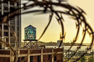 Building Prints: NYC, Brooklyn, Dumbo, Watertower by Tom Fruin Studio
