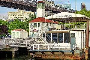 Images Dated 9th June 2020: NYC, Brooklyn, Fulton Street Landing, Bargemusic and Brooklyn Ice cream Factory