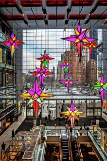 NYC, Manhattan, Columbus Circle, Time Warner Center, Christmas Decorations
