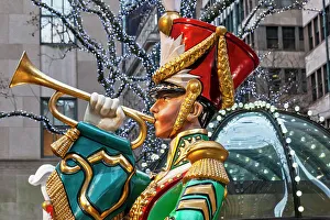 Christmastide Prints: NYC, Rockefeller Center, Christmas Tree And wooden soldier