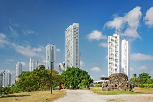 Lau888 Prints: Panama, View from Panama Viejo, Avenida Cincuentenario