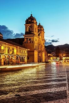 Images Dated 8th December 2023: Peru, Cuzco City, cathedral at Plaza de Armas