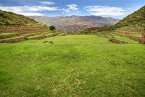 Peru, Sacred valley, Tipon archeological park, (irrigation channels)