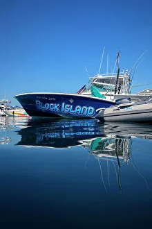 Harbor Prints: Rhode Island, Block Island New Shoreham, Old Harbor