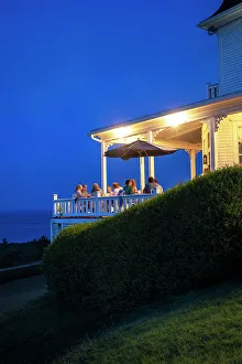 Coast Prints: Rhode Island, Block Island, Spring House Hotel