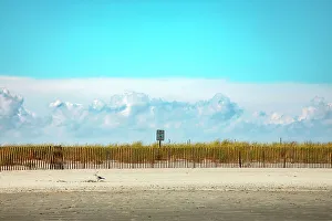 Fenced Prints: Rhode Island, Newport, Easton Beach