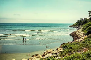 Couple Prints: Rhode Island, Newport, Easton Beach along Cliff Walk