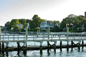 Home Prints: Rhode Island, Newport, Harbor Marina and waterfront houses
