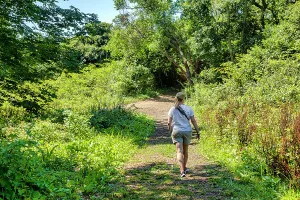 Pedestrian Prints: Rhode Island, Newport, Leisure walk at Castle Hill Inn