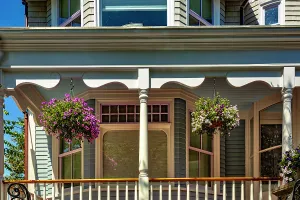 Home Prints: Rhode Island, Newport, Typical houses with porch