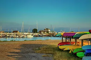Harbor Prints: Rhode Island, Newport, View of Ida Lewis Yacht Club and dock