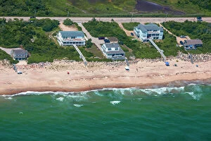 Images Dated 9th August 2020: Rhode Island, Westerly, Beachfront homes