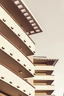 Terrace Prints: Round shaped condominium in South Florida