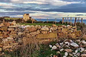 Scotland, Highland, Tarbat, Ballone Castle