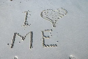 Antilles Prints: Self Love message on sand