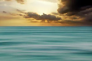 Blue Hour Prints: Soothing beach scene