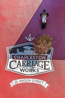 Carolina Prints: South Carolina, Charleston, Carriage Tour company on Anson Street