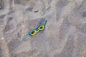Rm329 Prints: Swimming goggles on sand