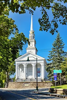 Cathdrale Prints: USA, Connecticut, Mystic, Union Baptist Church